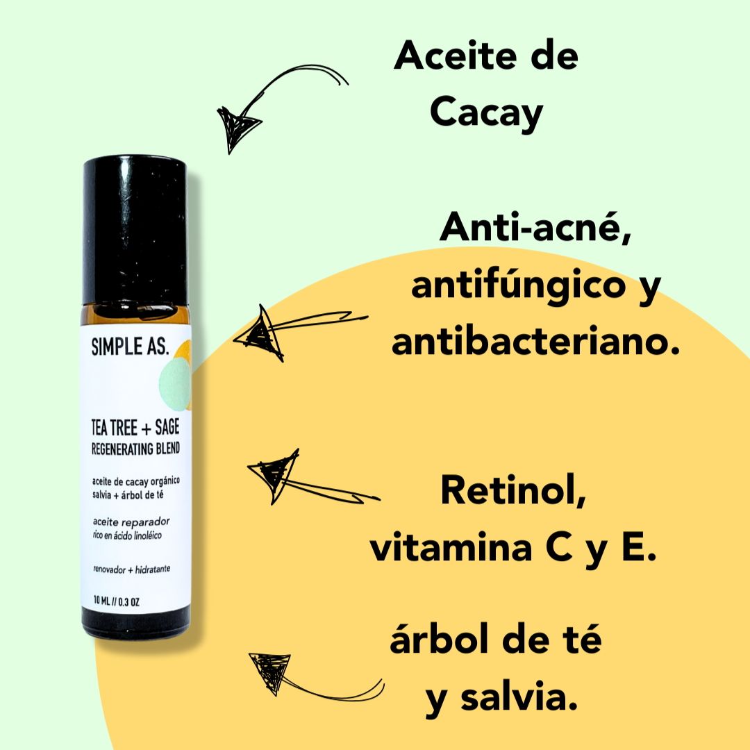 SERUM REPARADOR - Anti Acné - Simple As.