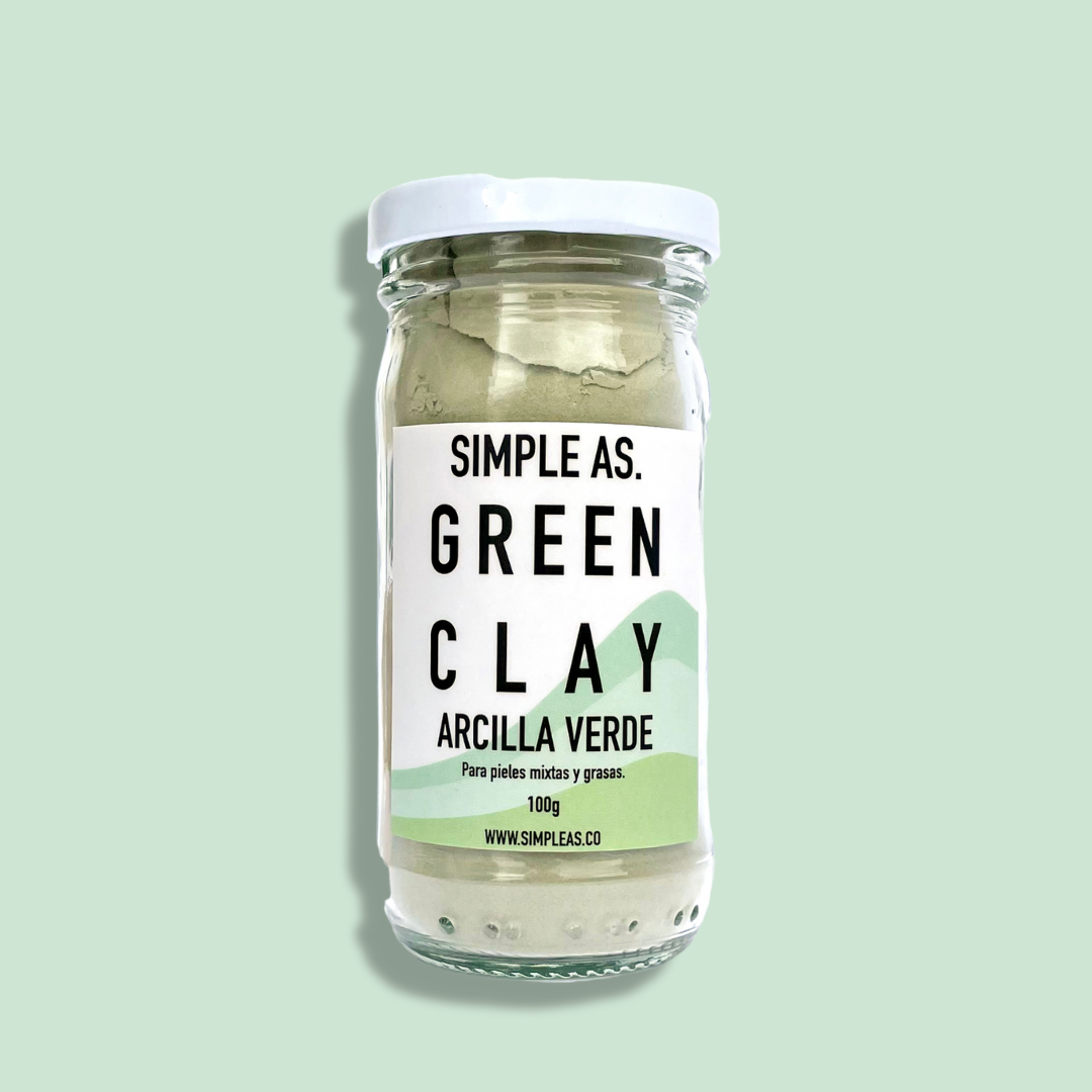 Arcilla verde orgánica 100g - Simple As.