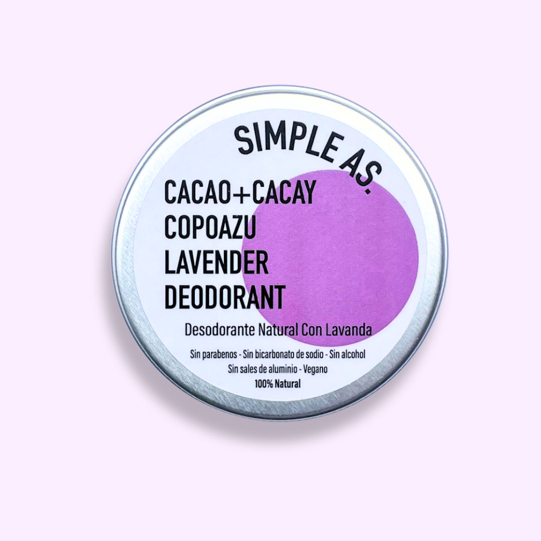 Desodorante natural con lavanda de Simple As.