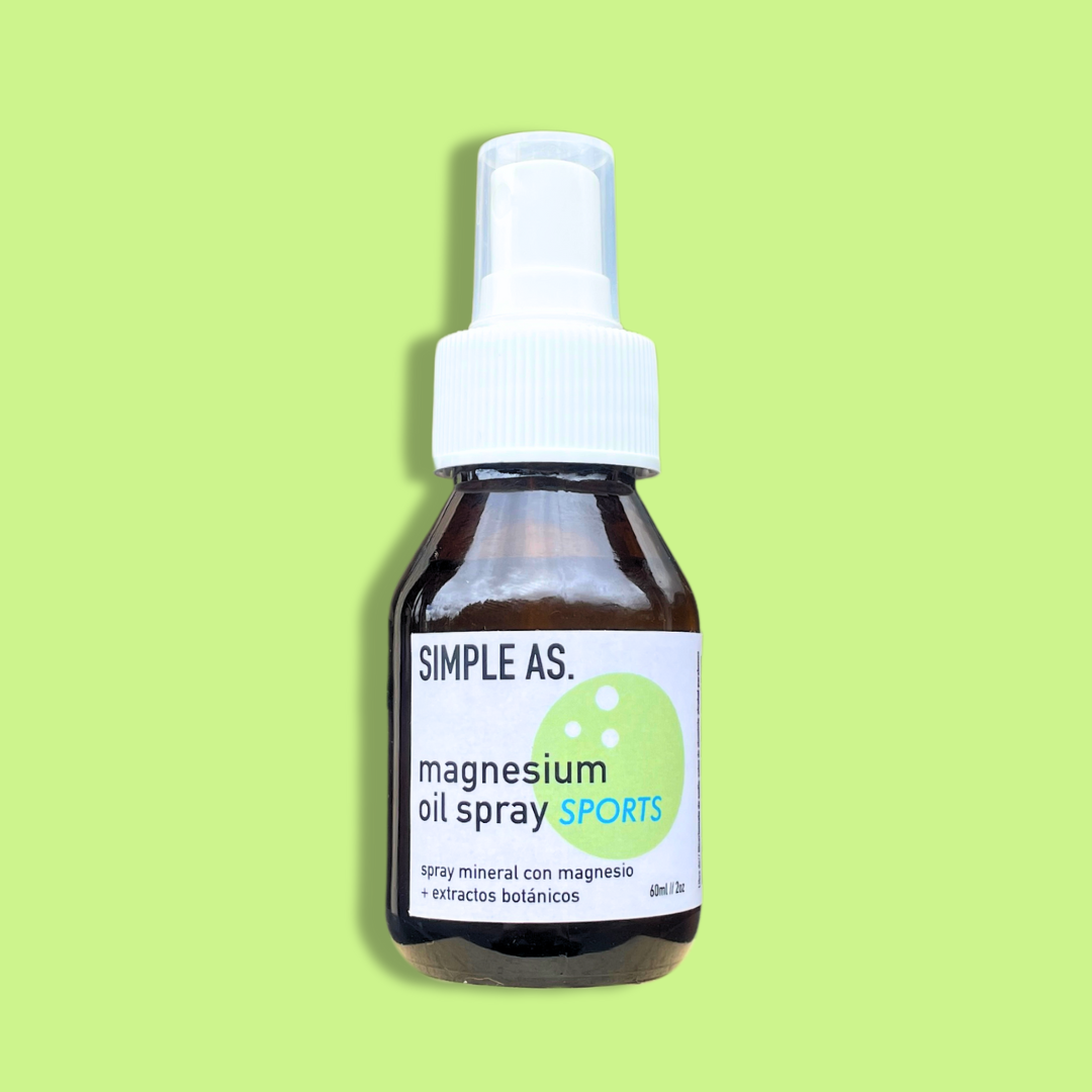 Aceite de magnesio con fondo plano