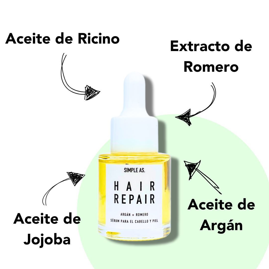 Aceite para Cabello - Hair Repair - Simple As.