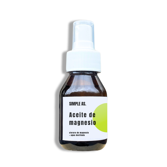 Aceite de Magnesio en Spray - Cloruro de Magnesio - Simple As.