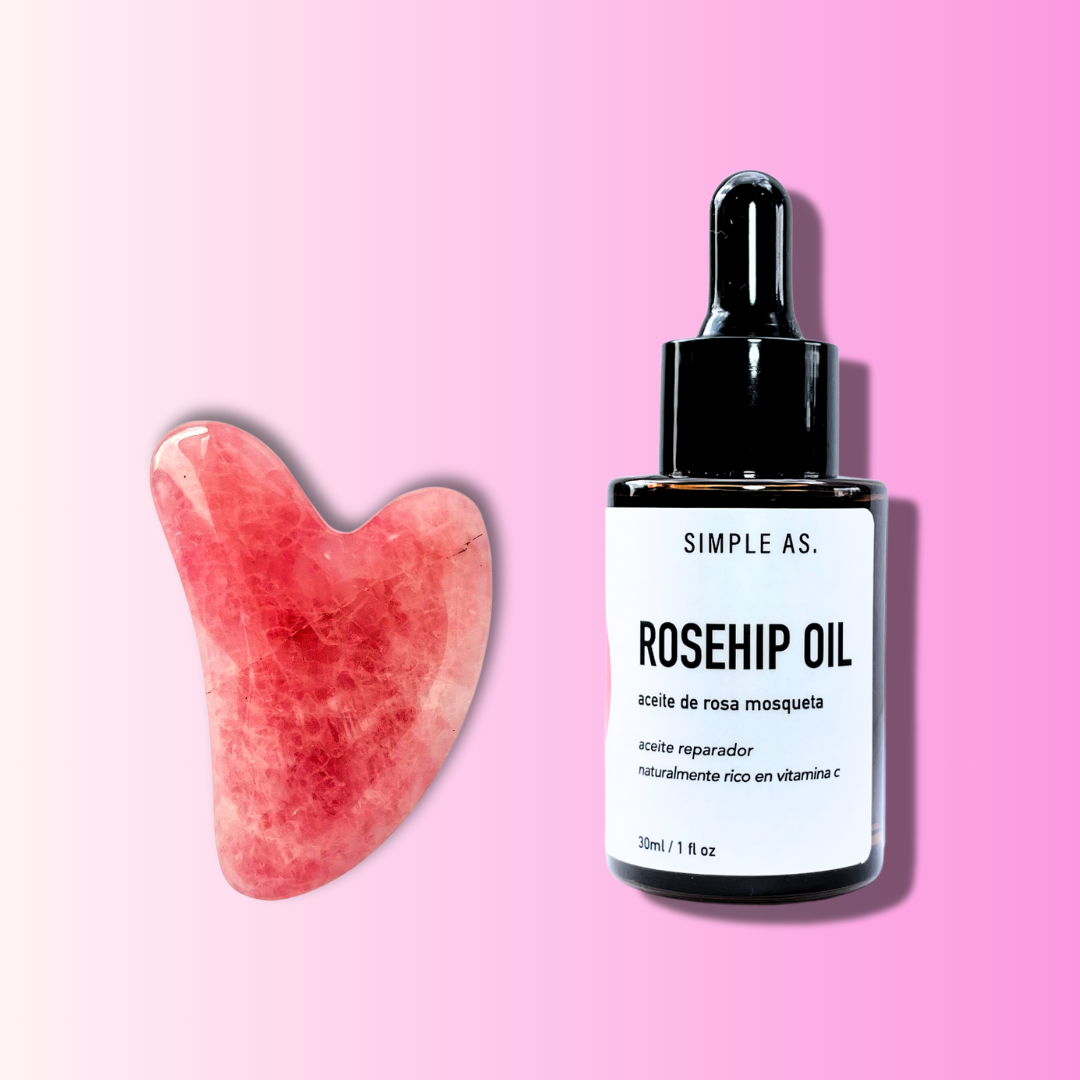 Kit Gua Sha Rosas - Simple As.