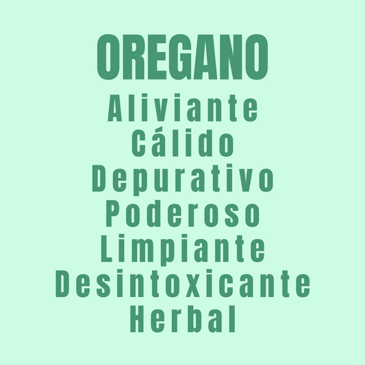 texto con los beneficios de aceite esencial de orégano.