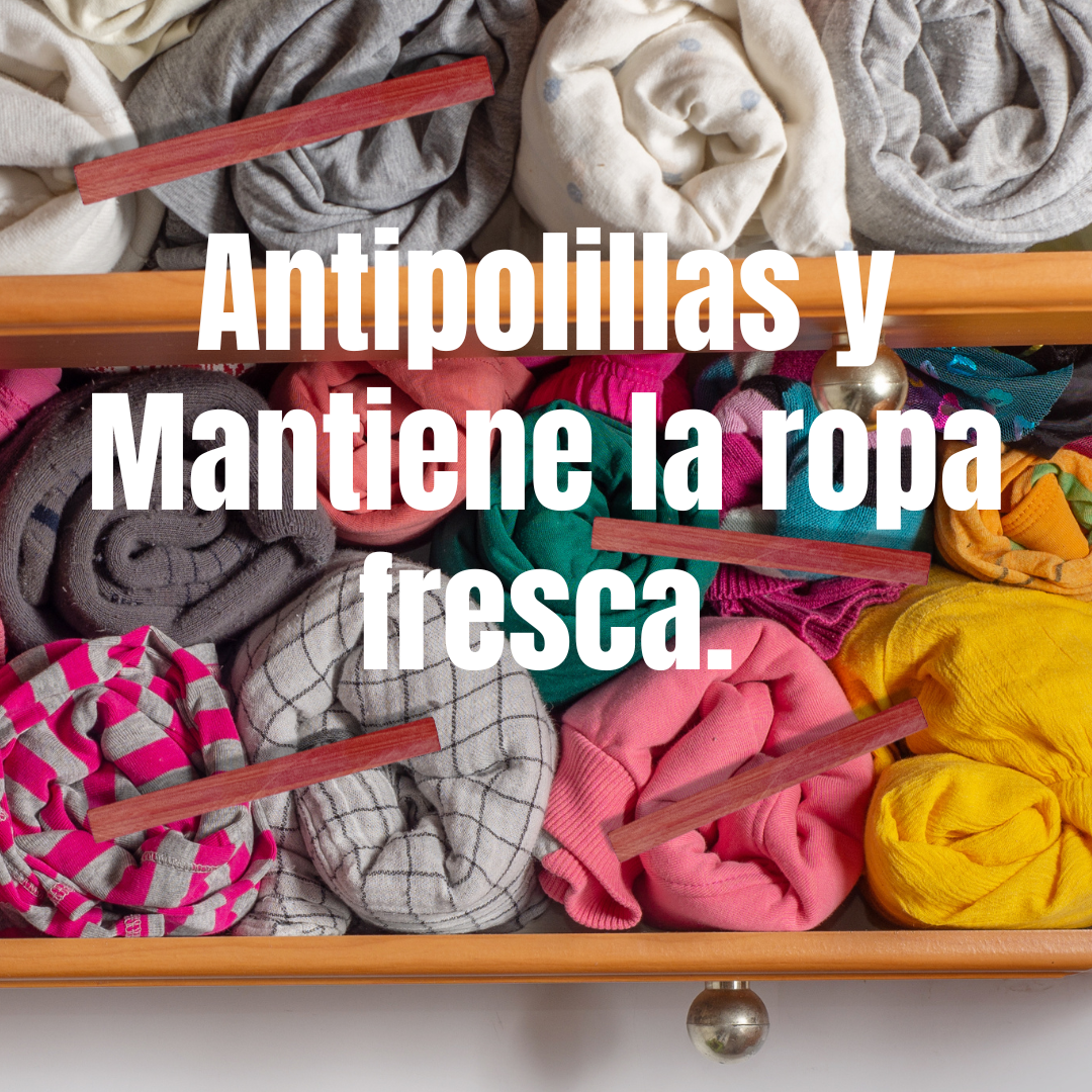 palos de cedro con ropa como usar. 